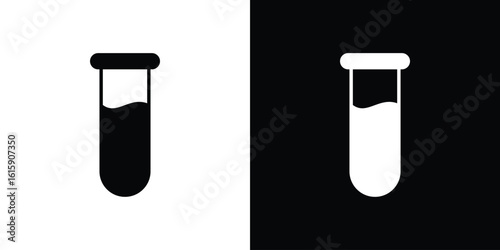 Test tube icon. Vector Template. Concept Icon flat design.