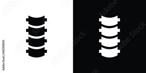 Spine icon. Vector Template. Concept Icon flat design.