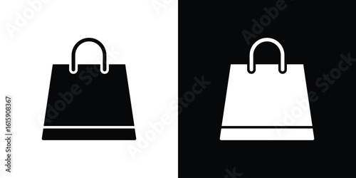 Shopping bag icon. Vector Template. Concept Icon flat design.