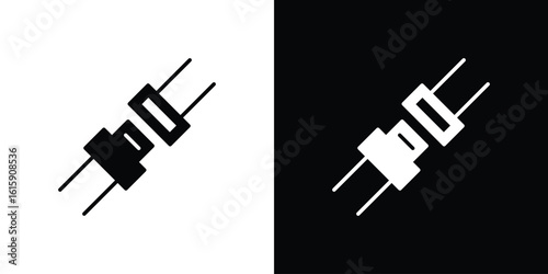 Seat Belt icon. Vector Template. Concept Icon flat design.