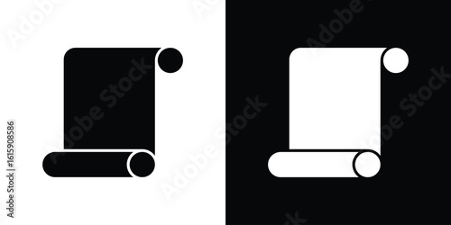 Scroll icon. Vector Template. Concept Icon flat design.