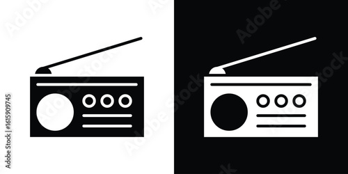 Radio icon. Vector Template. Concept Icon flat design.