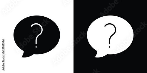 Question icon. Vector Template. Concept Icon flat design.