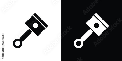 Piston icon. Vector Template. Concept Icon flat design.