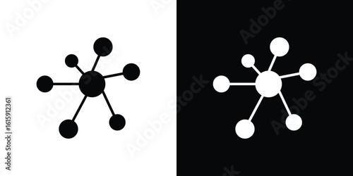 Network icon. Vector Template. Concept Icon flat design.