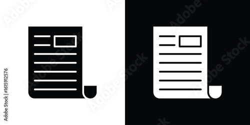 News icon. Vector Template. Concept Icon flat design.