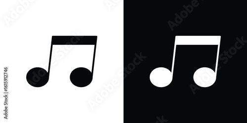 Music icon. Vector Template. Concept Icon flat design.