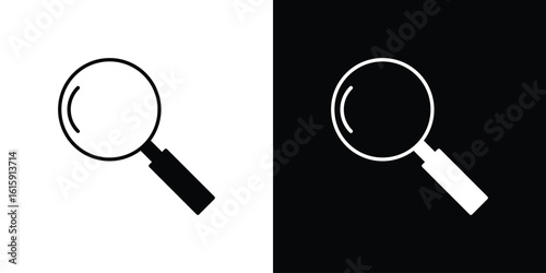 Loupe icon. Vector Template. Concept Icon flat design.