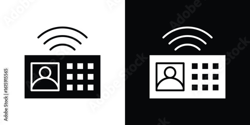 Interphone icon. Vector Template. Concept Icon flat design.