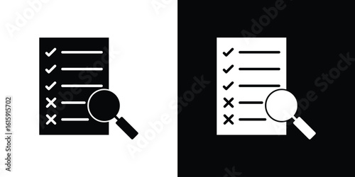 Inspection icon. Vector Template. Concept Icon flat design.