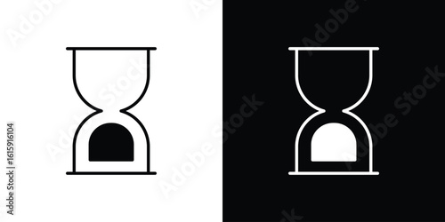 Hourglass icon. Vector Template. Concept Icon flat design.