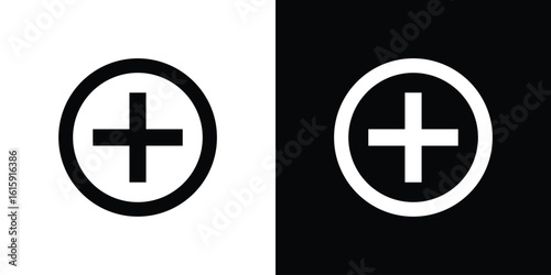 Hospital sign icon. Vector Template. Concept Icon flat design.