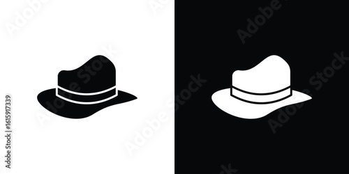 Hat icon. Vector Template. Concept Icon flat design.