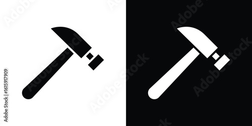 Hammer icon. Vector Template. Concept Icon flat design.