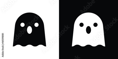 Ghost icon. Vector Template. Concept Icon flat design.