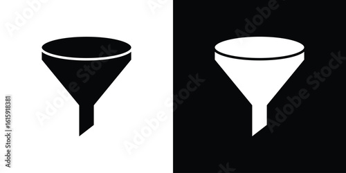 Funnel icon. Vector Template. Concept Icon flat design.