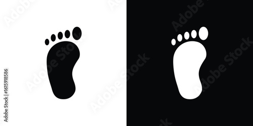Foot icon. Vector Template. Concept Icon flat design.