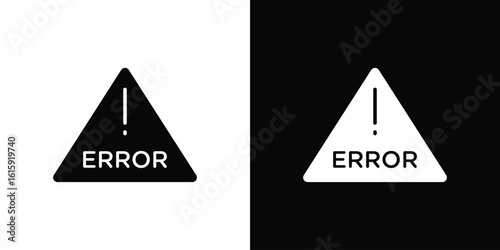 Error icon. Vector Template. Concept Icon flat design.