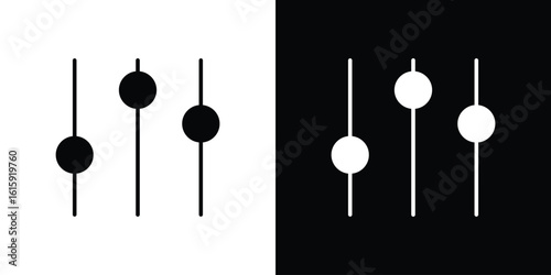 Equalizer icon. Vector Template. Concept Icon flat design.