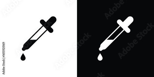 Dropper icon. Vector Template. Concept Icon flat design.
