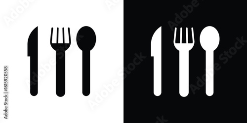 Cutlery icon. Vector Template. Concept Icon flat design.