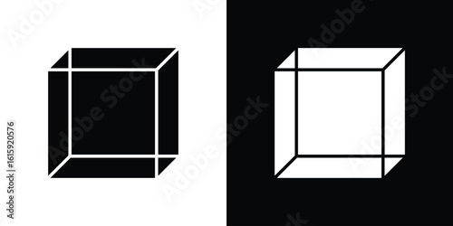 Cube icon. Vector Template. Concept Icon flat design.