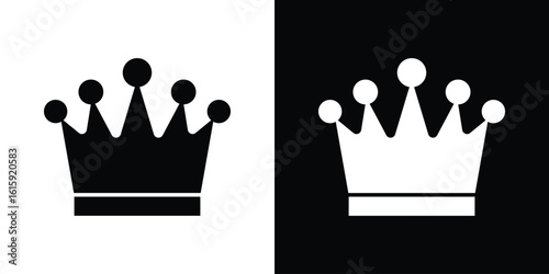 Crown icon. Vector Template. Concept Icon flat design.
