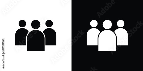 Community icon. Vector Template. Concept Icon flat design.