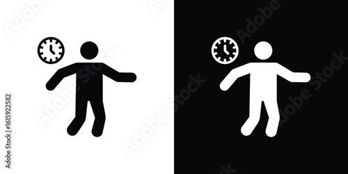 Busy icon. Vector Template. Concept Icon flat design.