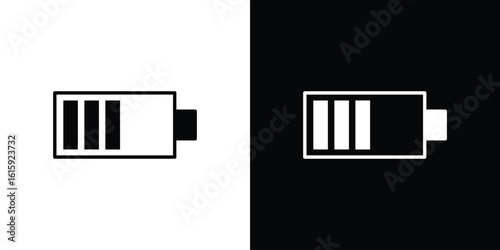 Battery icon. Vector Template. Concept Icon flat design.