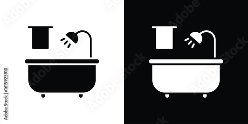 Bathroom icon. Vector Template. Concept Icon flat design.
