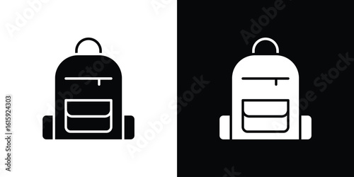 Backpack icon. Vector Template. Concept Icon flat design.