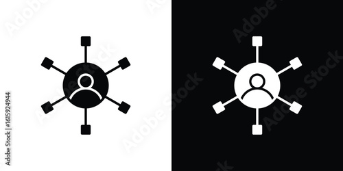 Affiliate marketing icon. Vector Template. Concept Icon flat design.