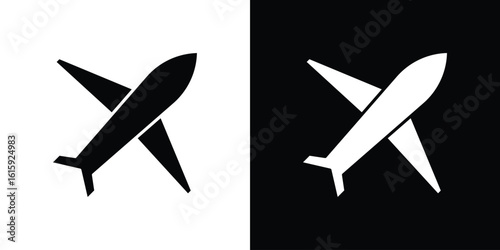Airplane icon. Vector Template. Concept Icon flat design.