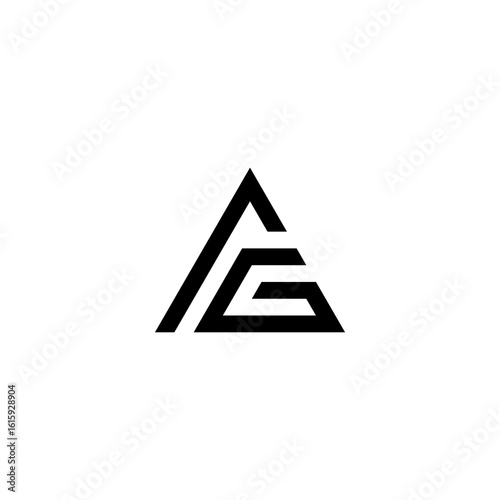 ag letter vector logo abstract