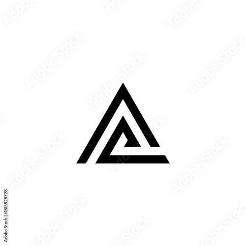 al letter vector logo abstract