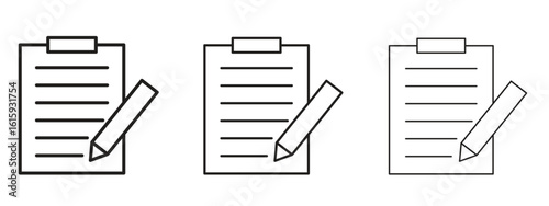 Writing icon symbol for Info Graphic, Design Elements and Websites
