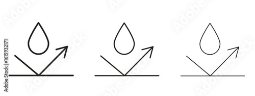Waterproof icon symbol for Info Graphic, Design Elements and Websites