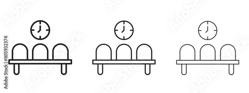 Waiting Room icon symbol for Info Graphic, Design Elements and Websites