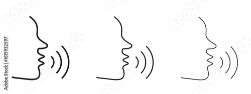 Voice icon symbol for Info Graphic, Design Elements and Websites