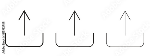 Upload icon symbol for Info Graphic, Design Elements and Websites