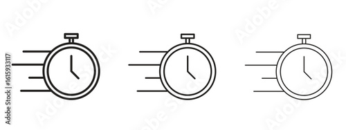Time fast icon symbol for Info Graphic, Design Elements and Websites