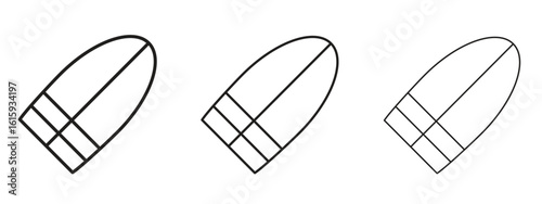 Surf board icon symbol for Info Graphic, Design Elements and Websites