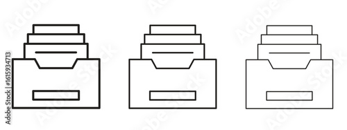 Store files icon symbol for Info Graphic, Design Elements and Websites