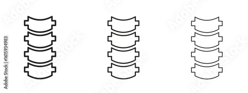 Spine icon symbol for Info Graphic, Design Elements and Websites
