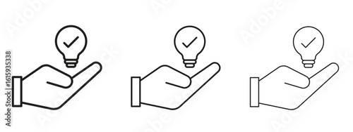 Solution icon symbol for Info Graphic, Design Elements and Websites