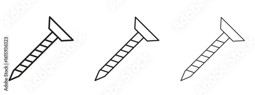 Screw icon symbol for Info Graphic, Design Elements and Websites