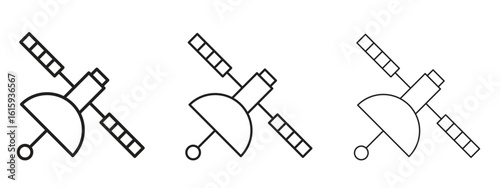 Satellite icon symbol for Info Graphic, Design Elements and Websites