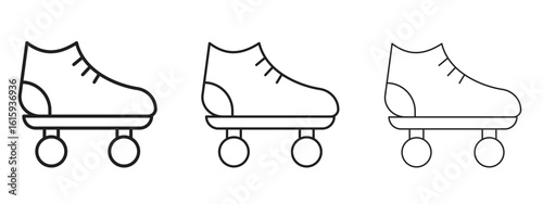 Roller skates icon symbol for Info Graphic, Design Elements and Websites
