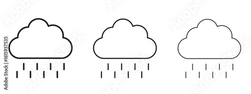 Rain icon symbol for Info Graphic, Design Elements and Websites
